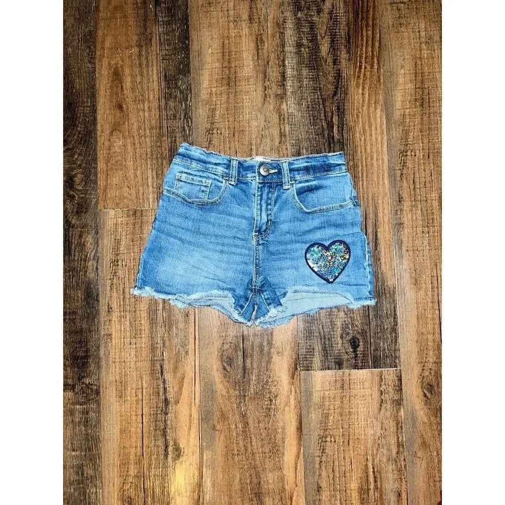 Oshkosh Denim Heart Distressed Shorts